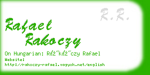 rafael rakoczy business card
